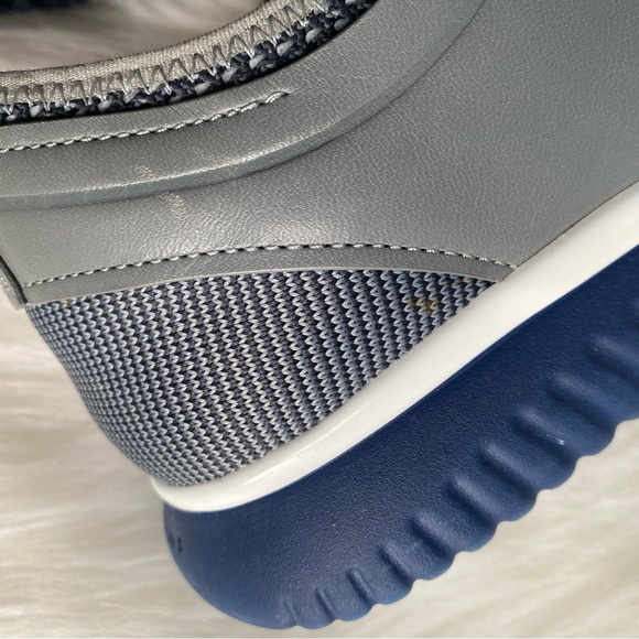 Cole Haan GrandMøtion (GrandMotion) Knit Gray & Blue Men’s Leather Sneakers - Picture 12 of 15